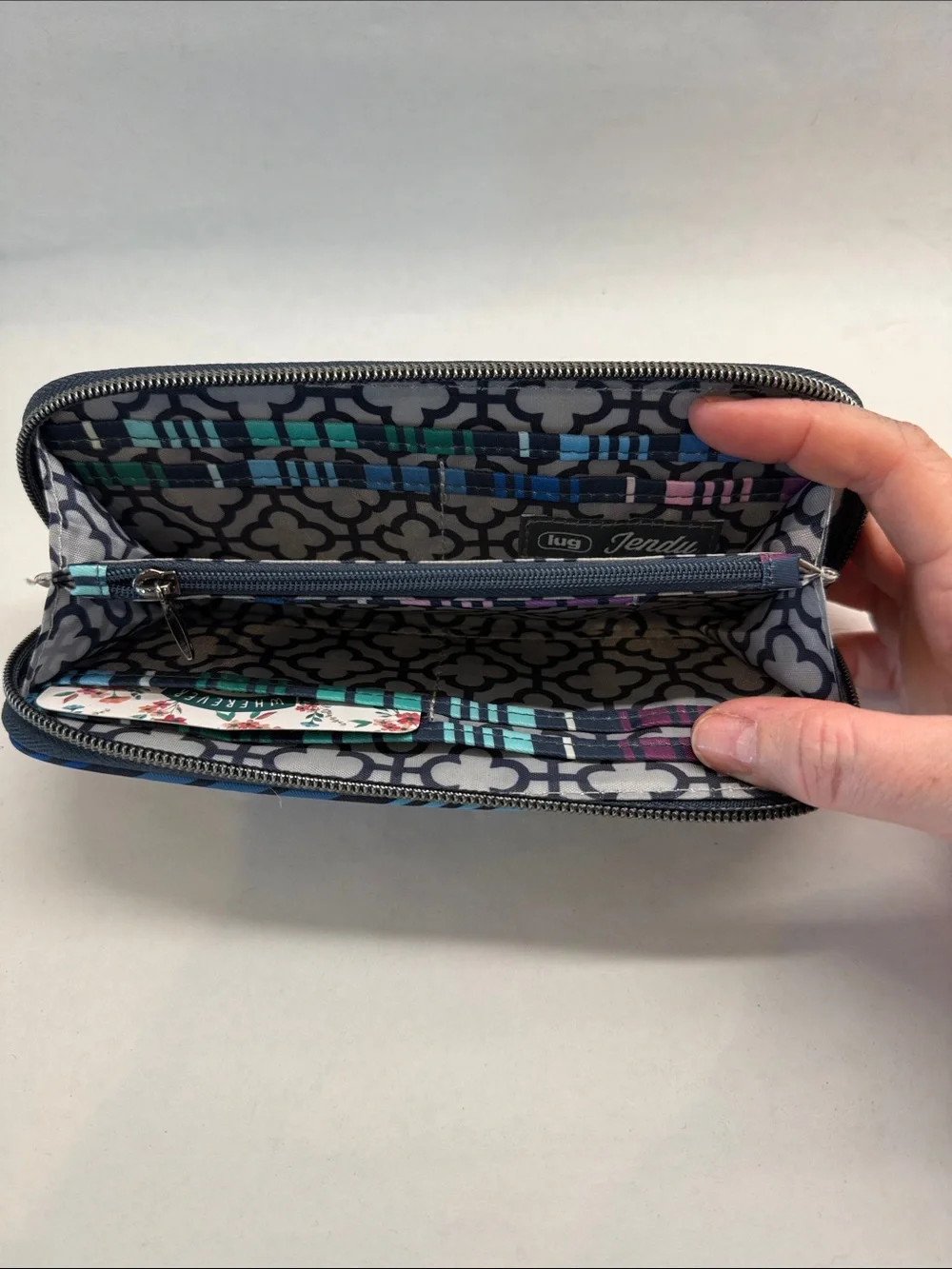 lug Striped Blue Teal Pink Wallet